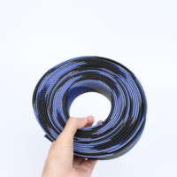 Manchon de câble tressé extensible pour animaux de compagnie résistant aux uv 10mm/4mm manchon tressé extensible pour animaux de compagnie pour les fournisseurs de faisceaux de câbles