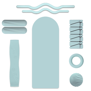 Set de Pilates Plegable de Alta Calidad con Logo Personalizado y Tapete de Yoga de Caucho Natural Grueso, Tapete de Ejercicio al por Mayor para Mujeres - Product Image 1