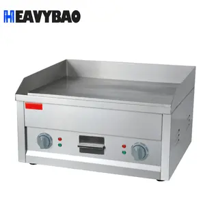 High Efficient Kitchen Equipment BBQ Griddle Machine Electric Griddle Cast Iron Hot Plate Commercial Contact Grill