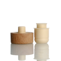Bouteille d'huile d'olive personnalisée avec logo laser sur le dessus en bois, verseur d'huile d'olive 19,5 mm 18,5 mm 16,5 mm, bouchon en liège