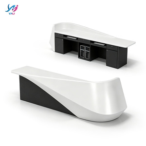 Juego de <span class=keywords><strong>Muebles</strong></span> Modernos para Comedor, Personalizados, Coloridos, Brillantes, Curvos, Duraderos y Ecológicos, <span class=keywords><strong>Muebles</strong></span> para Apartamento, Recepción de Fibra de Vidrio - Product Image 6