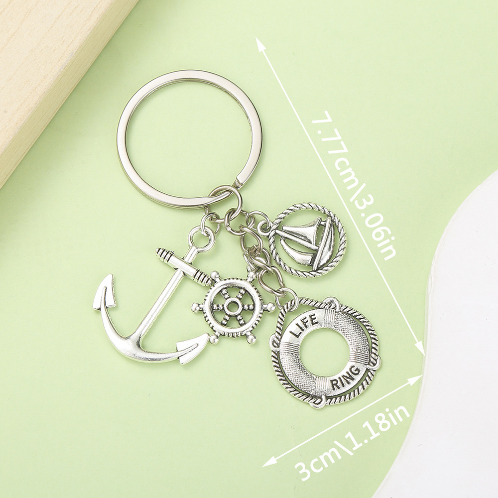 [sailing ship rudder sailboat rescue ring]3x7.77cm-12.2g-er387