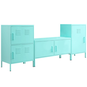 Minimalist Home Furniture Wrought Iron TV Stand for <b>Small</b> Living Rooms, Guesthouses and Gyms Steel <b>Storage</b> <b>Cabinet</b> with Legs - Product Image 5