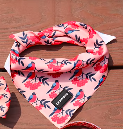 סיטונאי oem מקצועי עיצוב סובלימציה לוגו אביזרים לחיות מחמד צעיף רב צבע מוצק כלב בנדנה - Product Image 5