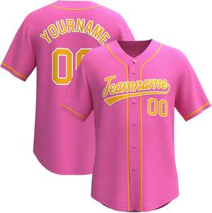 Maillot de baseball personnalisé pour hommes, femmes, garçons, chemises boutonnées personnalisées, imprimé cousu, uniforme sportif pour hommes, femmes et jeunes - Product Image 1