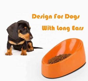 Top Beagle Bloodhound Coolhound Design speciale per cani dalle orecchie lunghe ciotola per cibo per cani in ceramica di forma ovale - Product Image 2