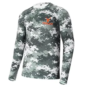OEM ODM Elastic Fabric Most Popular Hunting Shirt Top Quality New Fashion Printing Camo Hunting Wear Supplier