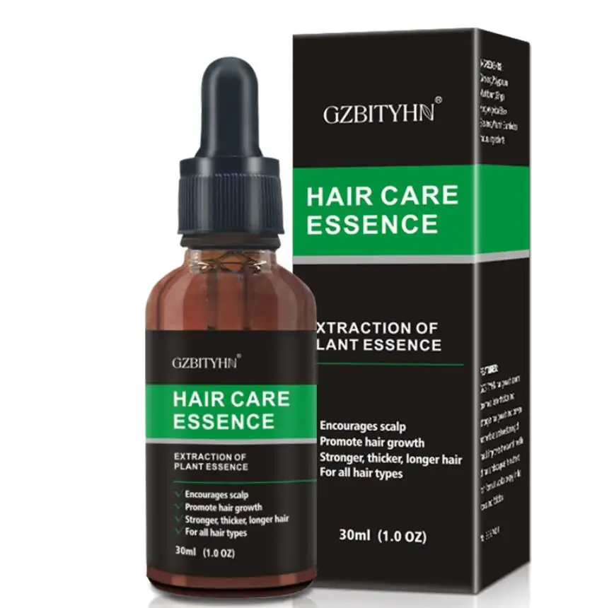 Venta al por mayor de la etiqueta privada para el cuidado del cabello de efecto rápido para el crecimiento del cabello aceite con biotina