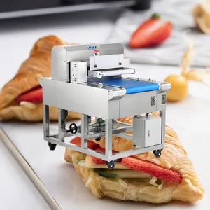 Hochwertige edelstahl horizontale Schicht Kuchen schneiden schneidemaschine Brot schneider Schneidemaschine