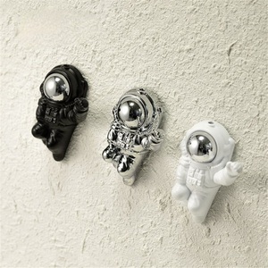 Aerospace Series Iron <b>Wall</b>-Mounted Coat <b>Key</b> <b>Hook</b> Modern Minimalist Design Flexible Functional <b>Wall</b>-Suspended Flying Saucer Style - Product Image 3