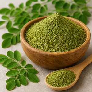 Poudre de feuilles de Moringa biologique de haute qualité Énergie verte naturelle et soutien nutritionnel - Product Image 1