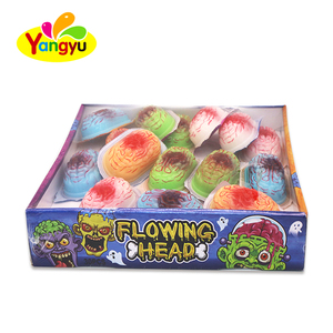 Caramelle Gommose a Forma di Cervello <span class=keywords><strong>Zombie</strong></span> per Halloween, con Salsa Scorrevole al Gusto di Frutta, Confezione Assortita in Scatola Espositiva - Product Image 3