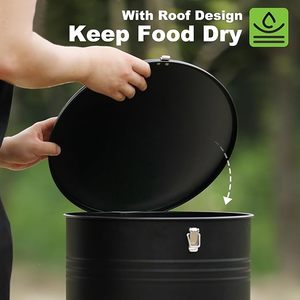 Erogatore automatico per cervi a gravità Dispenser resistente alle intemperie grande alimentatore in metallo per cervi liberi altre forniture da giardino - Product Image 4