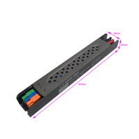 Transformateur ultra-mince 110-265V 24V 2.5A à 85% d'efficacité, alimentation à découpage pour lampes linéaires et pilotes LED intérieurs