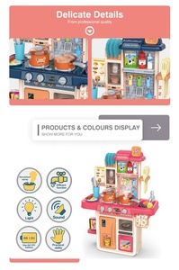 Juego de Cocina de Plástico con Comida y Utensilios para Jugar a Cocinar - Juguete de Casa de Juego para Niños - Product Image 6
