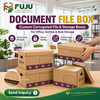 Boîtes en carton ondulé fabriquées à Guangdong, écologiques et faites à la main par FUJU - Différents types de boîtes, forme personnalisable, doublure personnalisée, impression de logo personnalisée