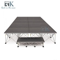 Plate-forme de scène de concert portable Spider Deck facile à installer risers de tambour
