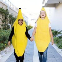 Disfraz de Halloween para Niños y Adultos, Divertido Traje de Plátano, Atuendo para Fiesta de Carnaval