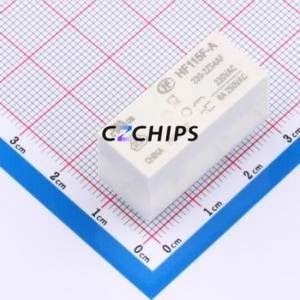 HF115F-A/230-2ZS4AF Power Relay DIP,12.7x29mm Relay 230V 2 Changeover: 2C (DPDT-Changeover)::: 8 8A-250VAC - Product Image 1