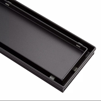 Venta al por mayor de fábrica: Drenaje lineal para ducha de 32 pulgadas/800 mm con inserto para azulejos, canaleta de drenaje para baño