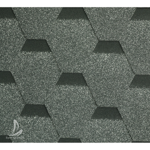 Bardeaux de toiture en fibre de verre bleu moderne Tuile hexagonale de bardeaux d'asphalte pour la maison et le centre de villégiature <span class=keywords><strong>Feutre</strong></span> Teja Asfaltica - Product Image 2