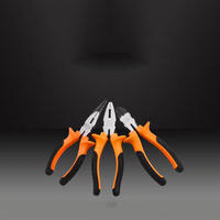Pince multiprise industrielle de haute qualité, robuste, 6 pouces, orange, en acier au carbone 60
