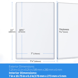 מחזיק שרוולים קצרים פלסטיק מחזיק שרוולים קשים עבור אחסון ולהציג הנוכחי - Product Image 5