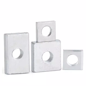 Tuerca Rectangular Larga de Acero al Carbono Galvanizado Personalizada OEM, M3 M4 M5 M6, 10 mm x 2 mm, Tuerca Plana Rectangular - Product Image 3