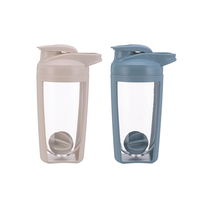 Bouteille shaker de protéines sportive personnalisée 550 ml sans BPA, écologique, portable, en plastique, pour la salle de sport, gobelet à eau directe