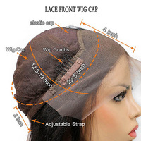 Pelucas de Cabello Humano con Frente de Encaje 13x4 para Mujer, Onduladas, Rubio Ceniza Balayage con Reflejos de Mechas y Línea de Cabello Natural