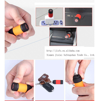 Groothandel USB Oplaadbare LED Zaklamp Zelfverdedigingsset Alarm Bulk Mini Sleutelhanger Zaklamp Kleurrijk Multicolor Hoge-Vermogen Lamp