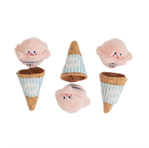 Lovely Design Ice-cream Shape <b>Plush</b> Pet Dogs Chew Interactive Smell Toys Pet <b>Plush</b> Slow Food Search Toy Vocal Hidden Food Toy - Product Image 6
