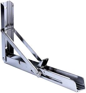Banc de travail mural en acier au carbone pliable avec support <span class=keywords><strong>Billy</strong></span> Fold, finition noire, certifié CE - Product Image 3