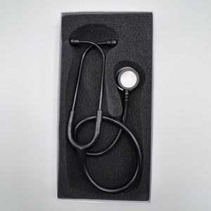 Çin üretici tıbbi çift kafa kardiyoloji estetoscopio yüksek kaliteli paslanmaz çelik stetoskop - Product Image 6