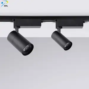 Aluminum Housing 3CCT 20W 30W Modern COB LED Rail Lighting Adjustable Beam Angle mini Track Lights