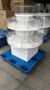 Ecobox 픽 앤 믹스 스낵 너트 곡물 캔디 매장 장비 라운드 선반/선반 - Product Image 2