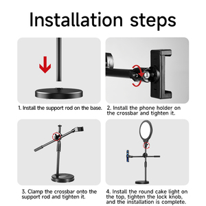 26cm <strong>14inch</strong> <strong>LED</strong> Bi-Color <strong>Ring</strong> <strong>Light</strong> 3500K-6100K With Stand and Phone Holder for Selfie and Video Streaming for Photography - Product Image 4