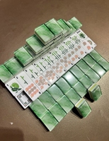 Ubin Mahjong Hijau Zamrud Baru Kustom: 160 Buah Terbuat dari Akrilik Amerika, Ubin Mahjong Akrilik Giok Amerika Berkualitas Tinggi