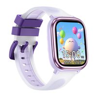 Montre connectée carrée en silicone HT40, moniteur de fréquence cardiaque, podomètre, multi-jeux, étanche, montre pour enfants