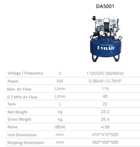 Silenzioso senza Olio Compressore D'aria/compressore dentale - Product Image 3