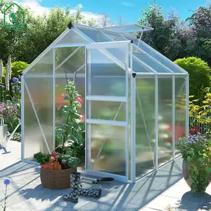 Home Backyard Glass Sunroom Sunlight Panel PC Sheet Garden Greenhouse For Sale