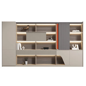 ตู้เก็บเอกสารไม้แบบปรับแต่งได้ตู้เก็บเอกสารพร้อมชั้นวางแบบเปิด - Product Image 6