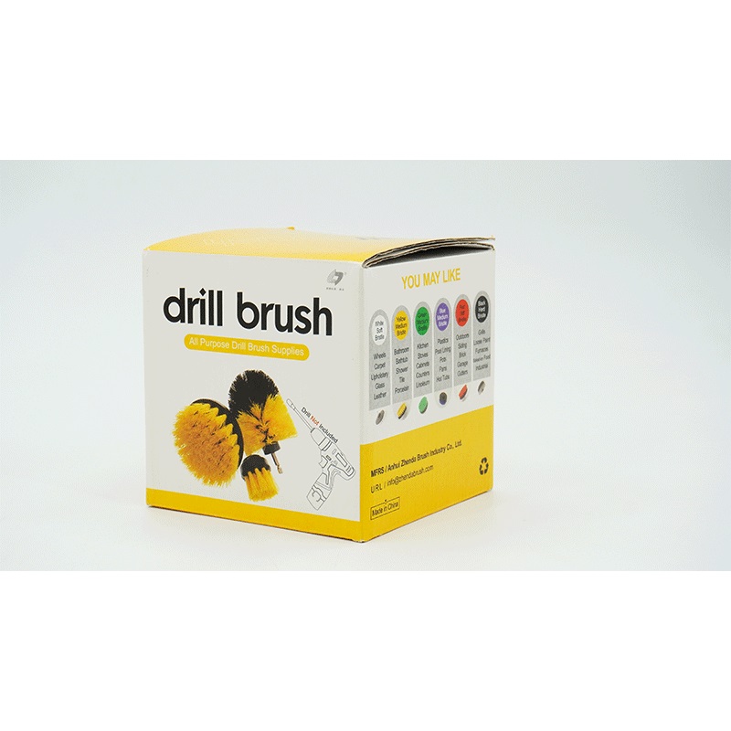 Conical Electric Drill Brush For Conner Point Cleaning