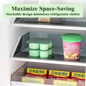 Grands bacs à glaçons réutilisables en silicone à dégagement facile avec couvercle <span class=keywords><strong>pour</strong></span> congélateur <span class=keywords><strong>Bac</strong></span> à glaçons <span class=keywords><strong>pour</strong></span> tasse isolée en acier inoxydable - Product Image 4