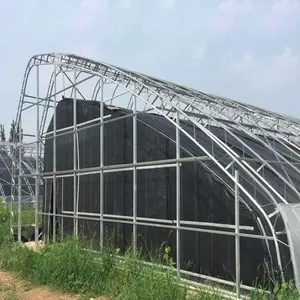 Solar greenhouse manufacturers supply vegetable planting heat preservation and cultivation.