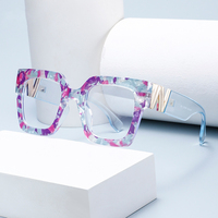Montures de lunettes de vue uniques et tendance 2026 avec décorations florales colorées, anti-lumière bleue