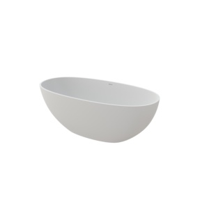 Maydon Modern Freestanding Oval Soaking <b>Tub</b> Stylish Artificial Stone Bathtub for Bathroom Design Solid Surface <b>Tubs</b> - Product Image 2
