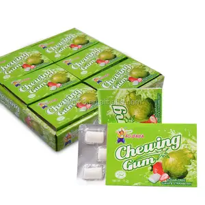 OEM box packing watermelon fruit flavor piece chewing candy