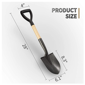 <span class=keywords><strong>Pelle</strong></span> ronde <span class=keywords><strong>pour</strong></span> l'extérieur, accessoire de jardinage et de plage, 28 pouces, avec <span class=keywords><strong>poignée</strong></span> en D - Product Image 4