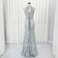 Robe de bal sirène unique en cristal Hx159, robe de soirée scintillante Jancember